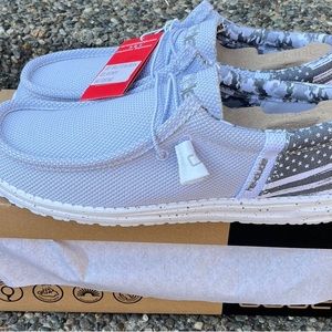 Hey Dude Wally Funk Break Anthem Patriotic Shoes Buckle Exclusive